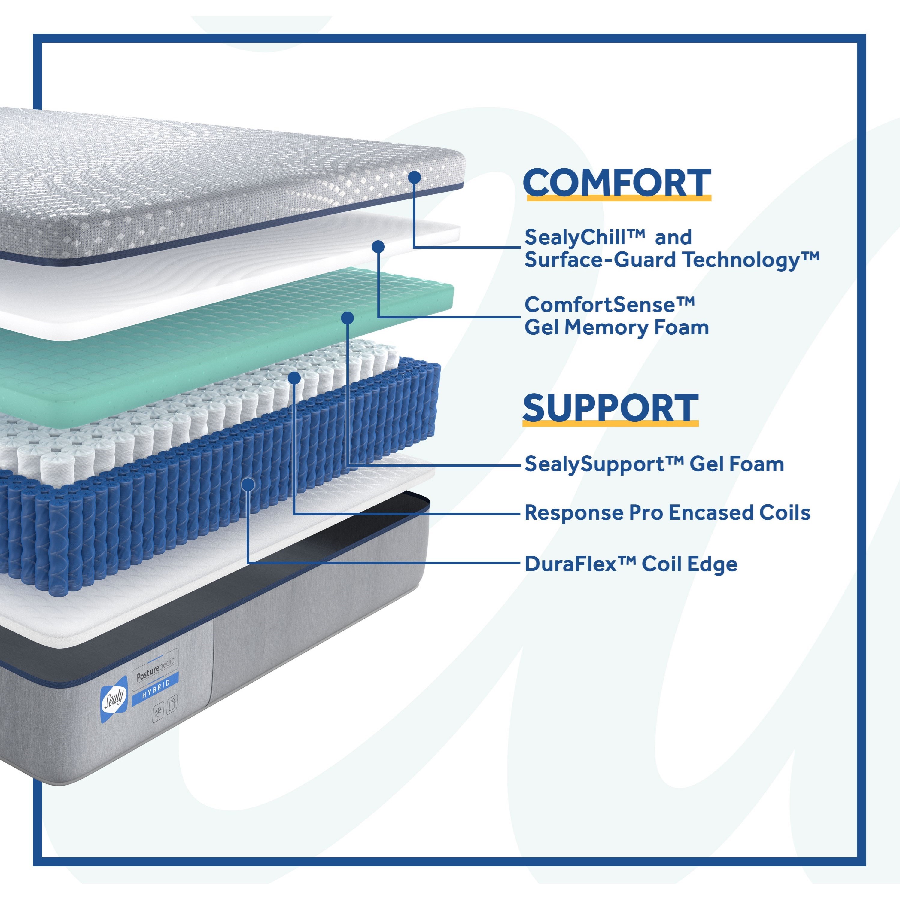 Sealy Sealy Hybrid 000028358953 Twin Lacey Soft Mattress Crowley
